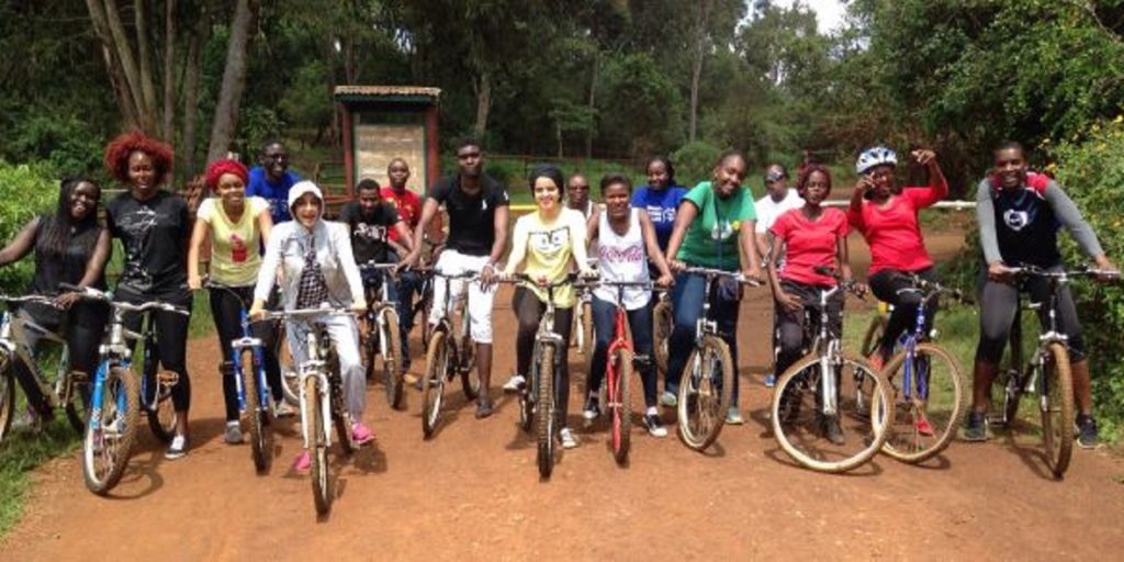 Cycling in Karura Forest
