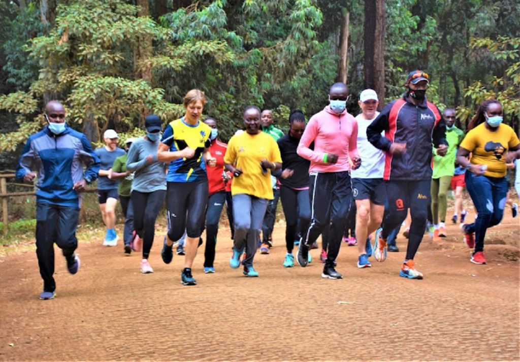 Jogging at Karura Forest
