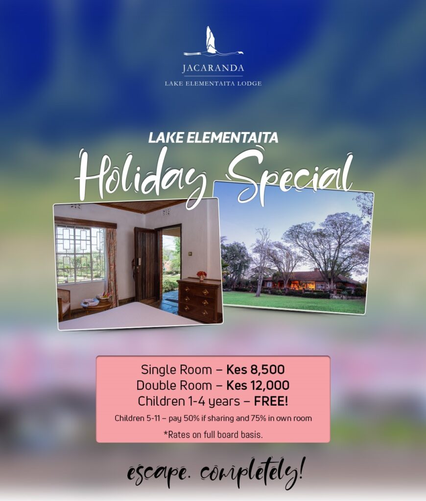 Jacaranda Lake Elementaita Lodge Holiday Special Offer