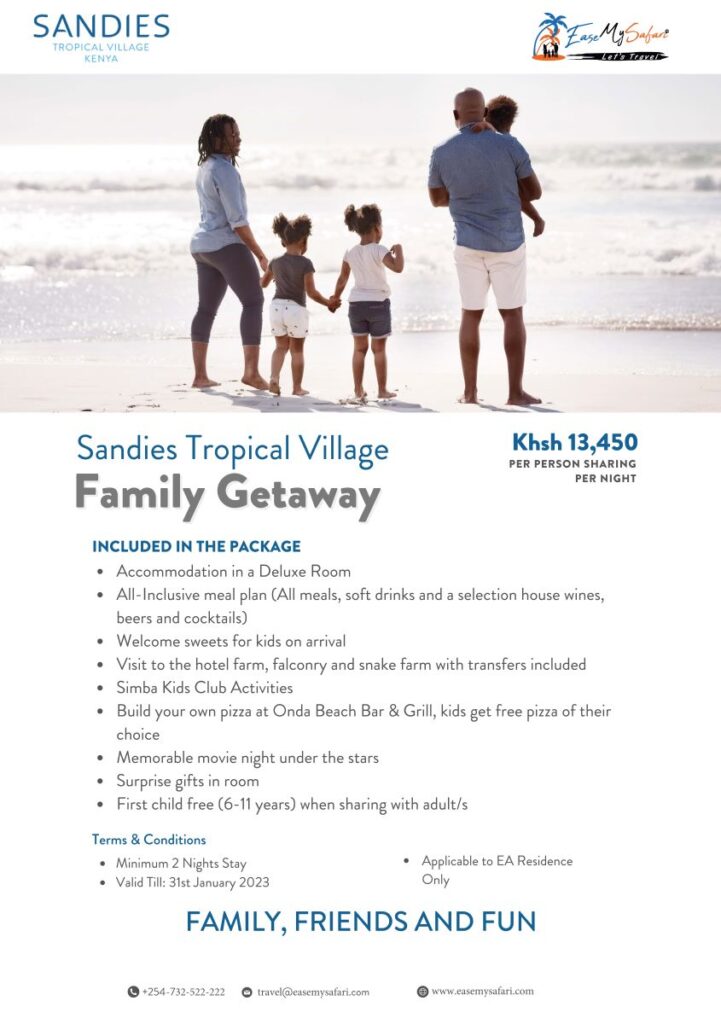 Sandies Tropical Village, Malindi Family Package Offer