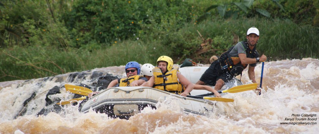 Get your adrenaline pumping and conquer the rapids on a thrilling water rafting safari adventure in Kenya!